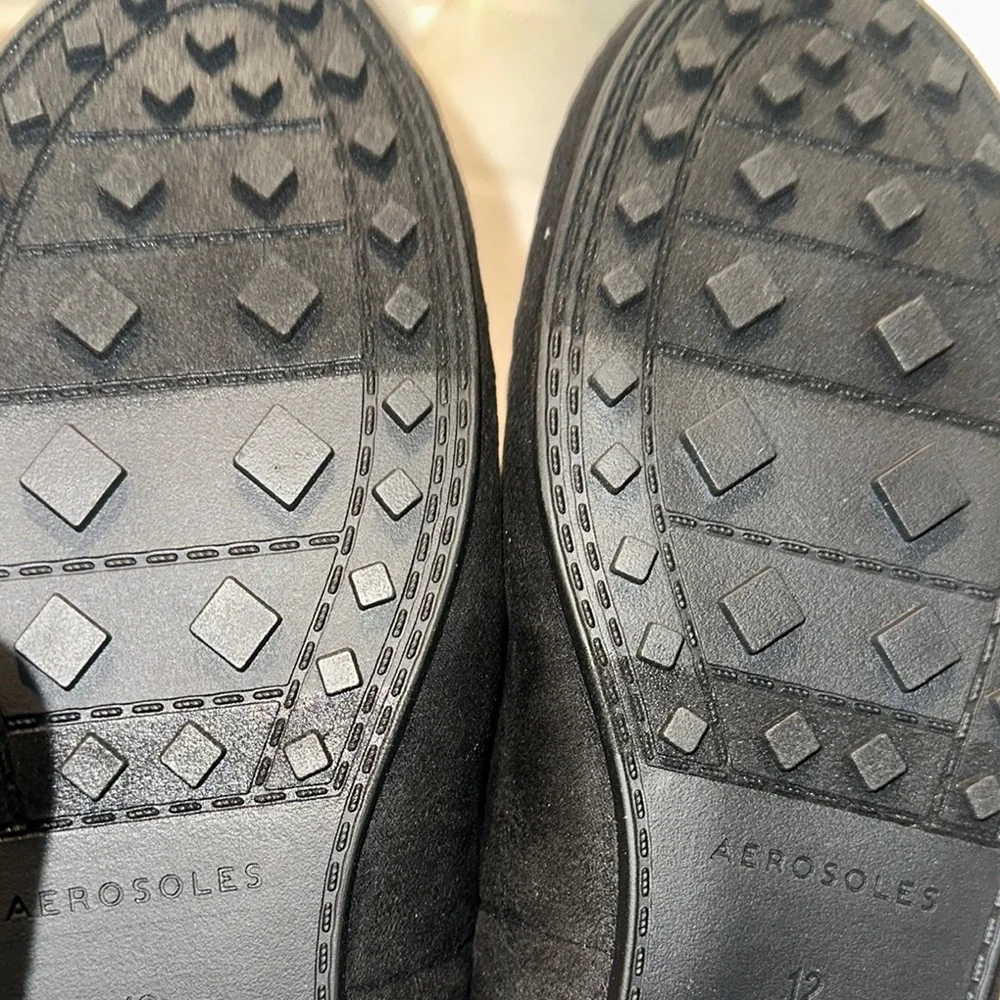 AEROSOLES Men's‎ Black Suede Loafers